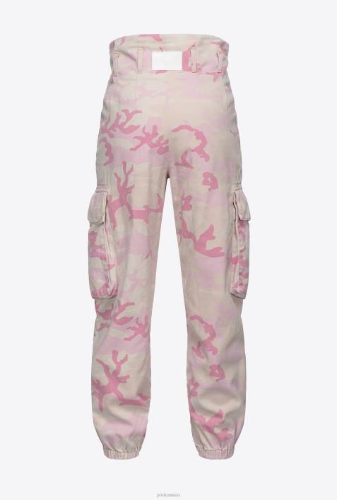 Jeans | Pinko mehrfarbig/rosa Cargohose mit TarnmusterZ4ZP646