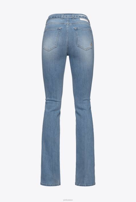 Jeans | Pinko mittelhelle Waschung Stretch-Denim-JeansZ4ZP846