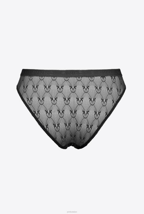 Dessous | Pinko Limousine schwarz Spitzen-SlipsZ4ZP964