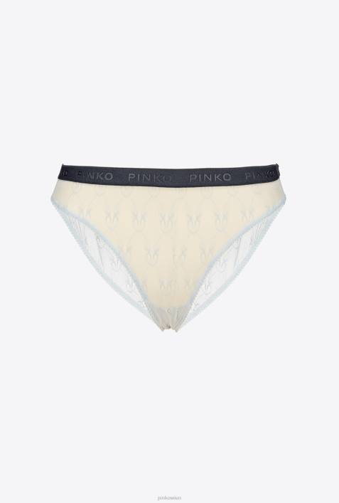 Dessous | Pinko hellblau Spitzen-SlipZ4ZP958