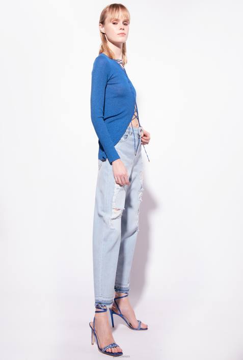 Pullover | Pinko Kaiserblau Pullover mit KreuzschnürungZ4ZP510