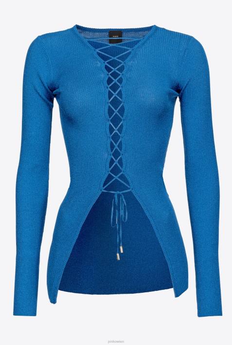 Pullover | Pinko Kaiserblau Pullover mit KreuzschnürungZ4ZP510