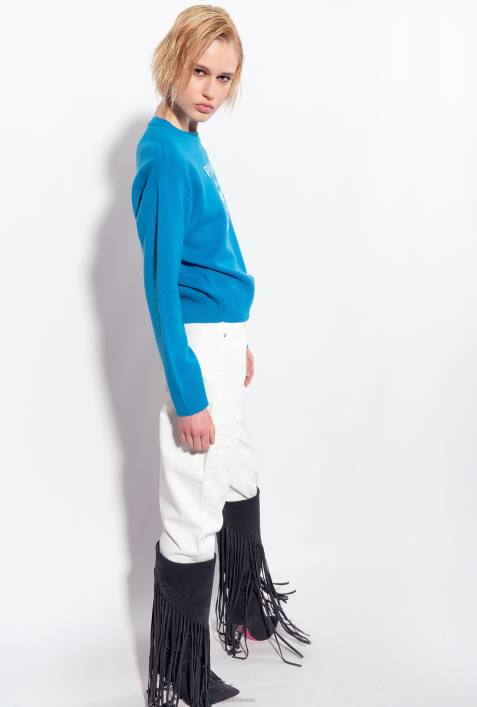 Pullover | Pinko Regisseur blau Pullover mit LiebesvögelnZ4ZP507