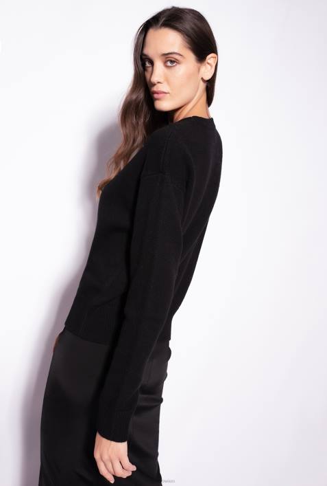 Pullover | Pinko Schwarz-Weiss Pullover mit LiebesvögelnZ4ZP543