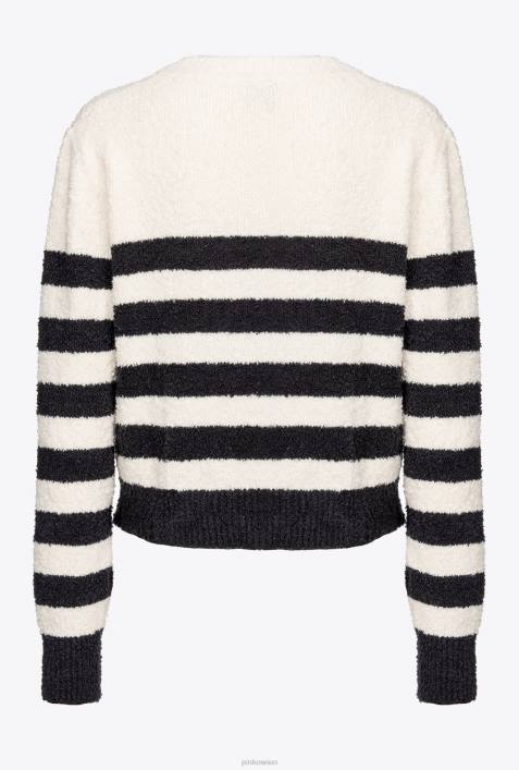 Pullover | Pinko multi. weiß/schwarz/rot Pullover mit HerzeinlageZ4ZP503