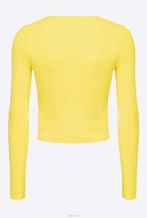 Strickjacke | Pinko grün - Solfatara gerippter, offener CardiganZ4ZP514