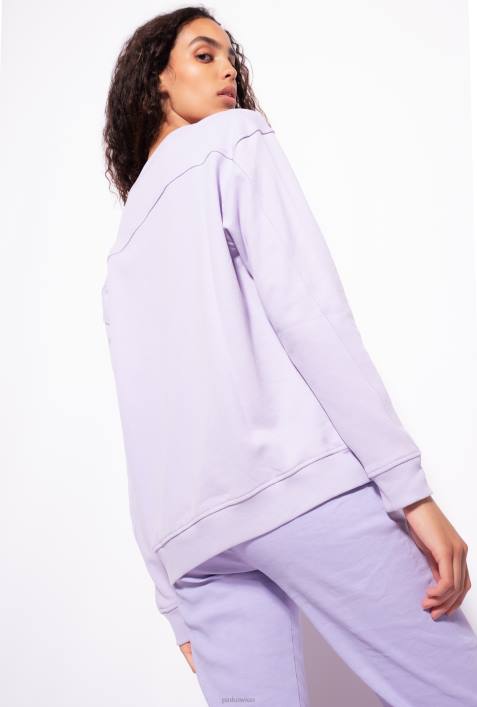 Sweatshirts | Pinko Flieder - leichtes Sorbet Sweatshirt mit Logo-PrintZ4ZP536