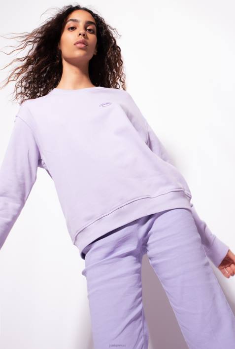 Sweatshirts | Pinko Flieder - leichtes Sorbet Sweatshirt mit Logo-PrintZ4ZP536