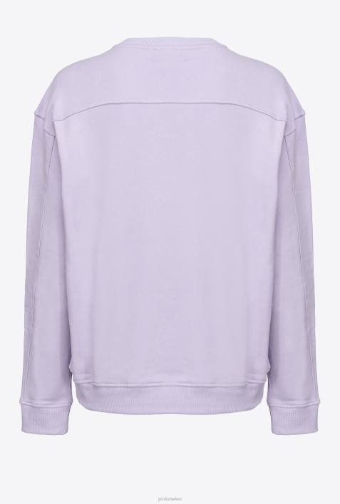 Sweatshirts | Pinko Flieder - leichtes Sorbet Sweatshirt mit Logo-PrintZ4ZP536