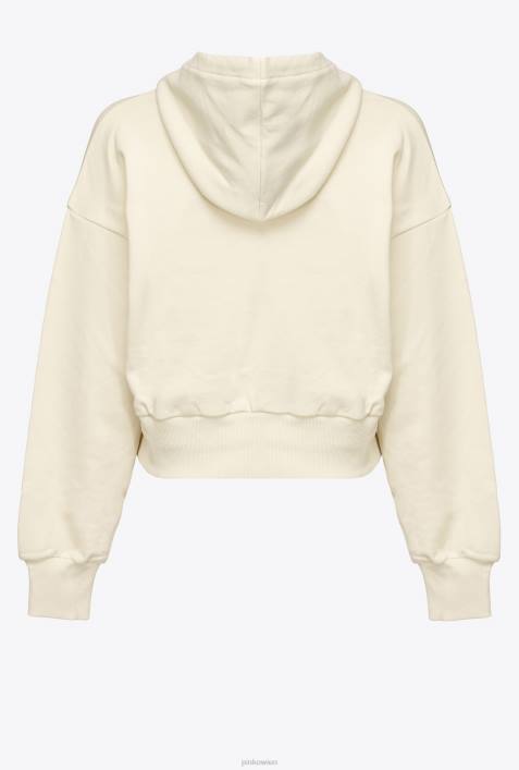 Sweatshirts | Pinko Gartenrasen Kurzes Sweatshirt mit Logo-PrintZ4ZP523