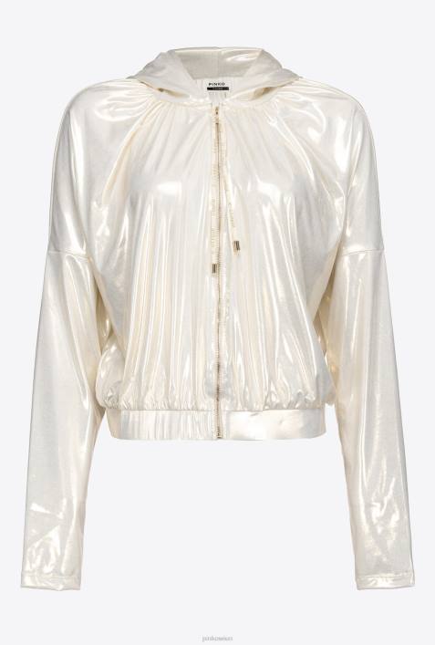 Sweatshirts | Pinko gold/weiß Metallic-SweatshirtZ4ZP549