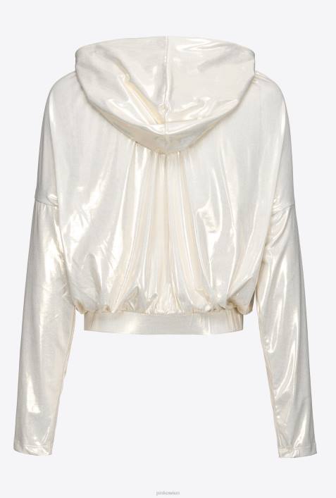 Sweatshirts | Pinko gold/weiß Metallic-SweatshirtZ4ZP549