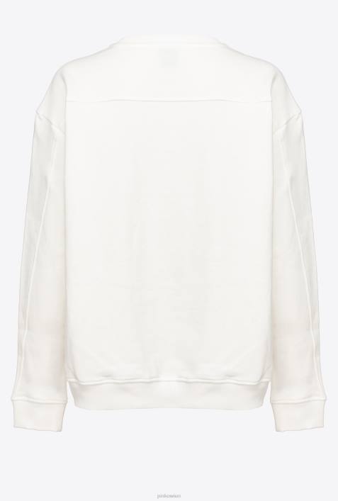 Sweatshirts | Pinko seidenweiß Sweatshirt mit KirschdruckZ4ZP532