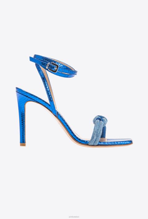 Sandalen | Pinko Clematis blau Sandalen mit StrassknotenZ4ZP1092