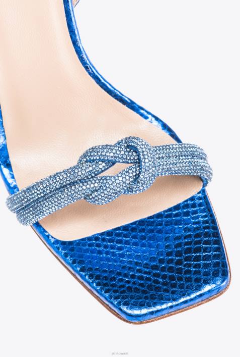 Sandalen | Pinko Clematis blau Sandalen mit StrassknotenZ4ZP1092