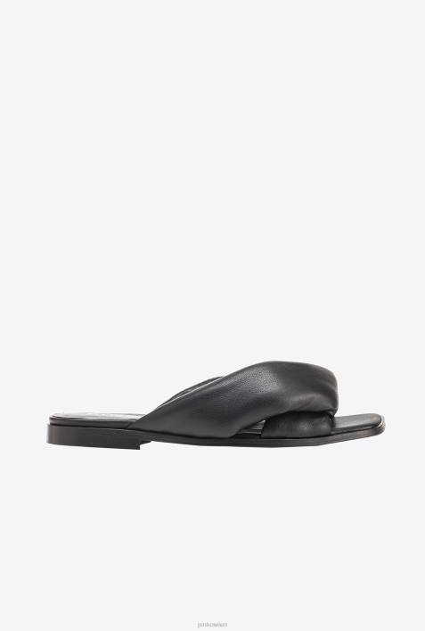 Sandalen | Pinko Limousine schwarz Slipper aus NappalederZ4ZP1090