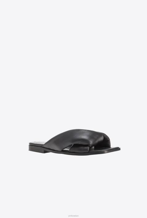 Sandalen | Pinko Limousine schwarz Slipper aus NappalederZ4ZP1090