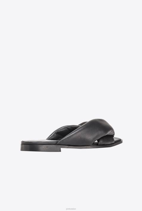 Sandalen | Pinko Limousine schwarz Slipper aus NappalederZ4ZP1090