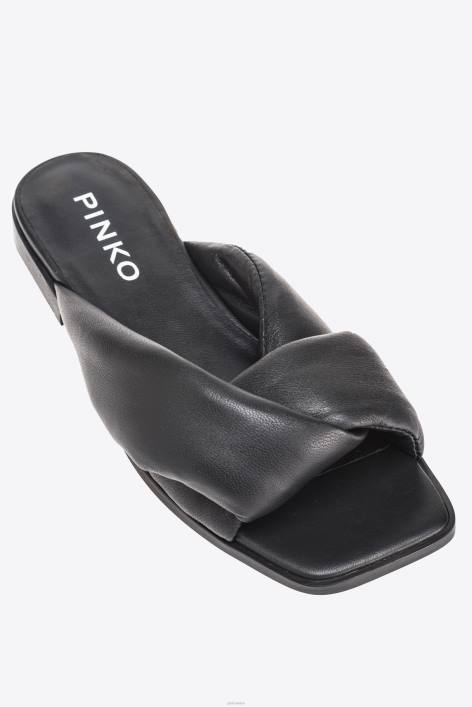 Sandalen | Pinko Limousine schwarz Slipper aus NappalederZ4ZP1090