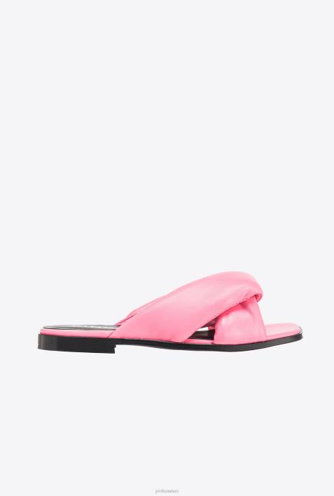 Sandalen | Pinko Meeresrosa Slipper aus NappalederZ4ZP1089