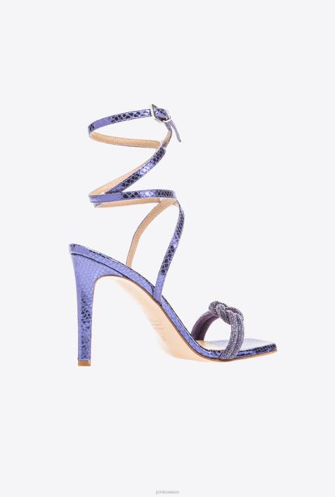 Sandalen | Pinko lila Sandalen mit StrassknotenZ4ZP1094