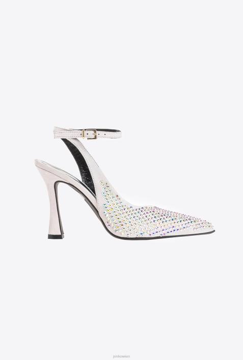 Schuhe | Pinko Kristall Wildleder-Slingbacks mit StrasssteinenZ4ZP1083