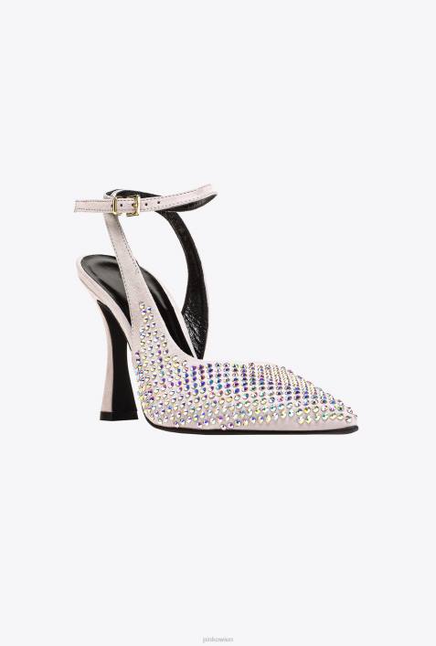 Schuhe | Pinko Kristall Wildleder-Slingbacks mit StrasssteinenZ4ZP1083