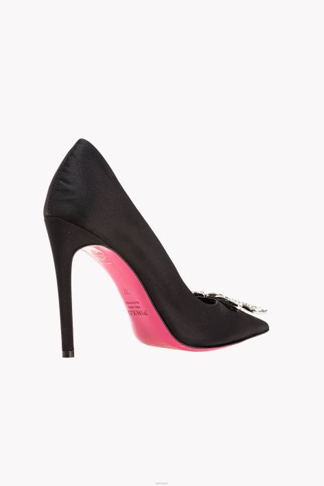 Schuhe | Pinko Limousine schwarz Pumps mit Love Birds-JuwelendetailZ4ZP1081