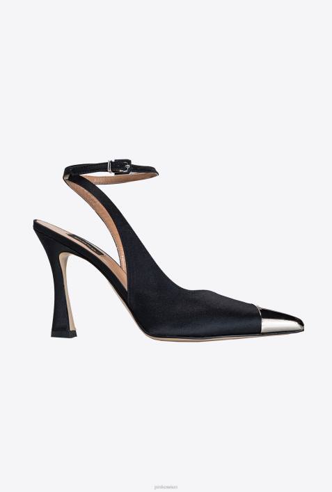 Schuhe | Pinko Limousine schwarz Pumps mit MetallkappeZ4ZP1080