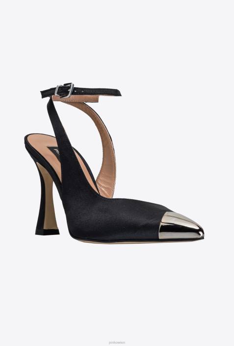 Schuhe | Pinko Limousine schwarz Pumps mit MetallkappeZ4ZP1080
