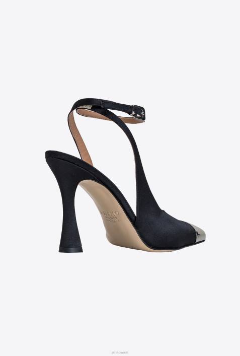 Schuhe | Pinko Limousine schwarz Pumps mit MetallkappeZ4ZP1080