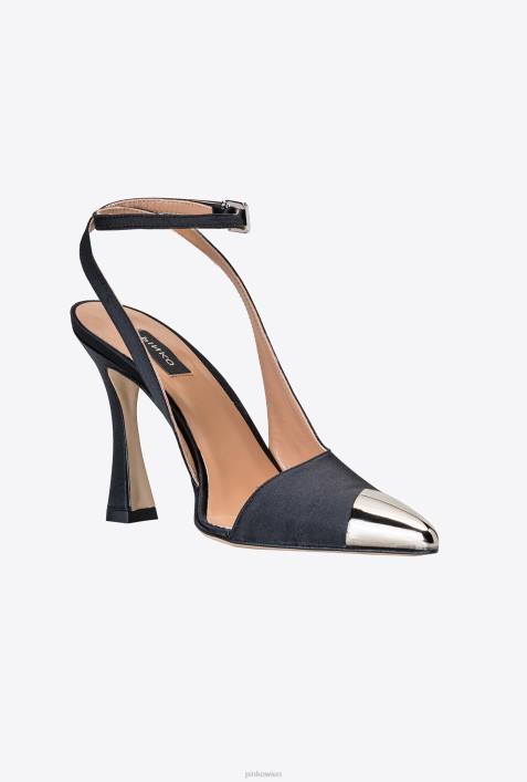 Schuhe | Pinko Limousine schwarz Pumps mit MetallkappeZ4ZP1080