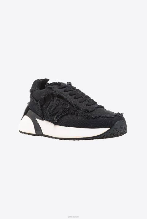 Turnschuhe | Pinko Limousine schwarz Jeans-SneakerZ4ZP1076