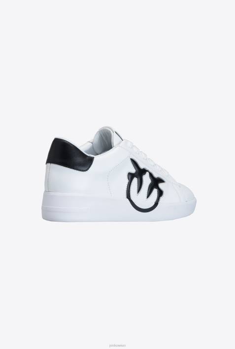 Turnschuhe | Pinko weiß schwarz Flache Sneakers mit LogoZ4ZP1070