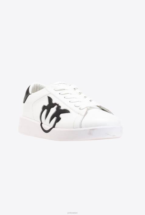 Turnschuhe | Pinko weiß schwarz Flache Sneakers mit LogoZ4ZP1073