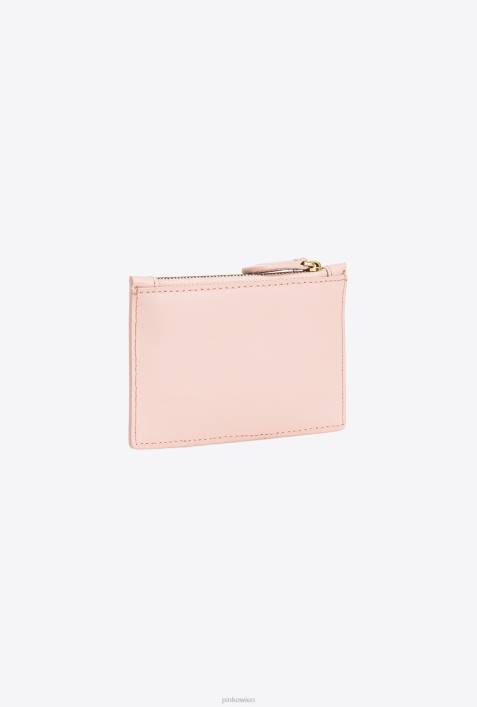 Clutch-Taschen | Pinko staubiges Rosa-Antikgold Kartenhalter mit ReißverschlussZ4ZP1181