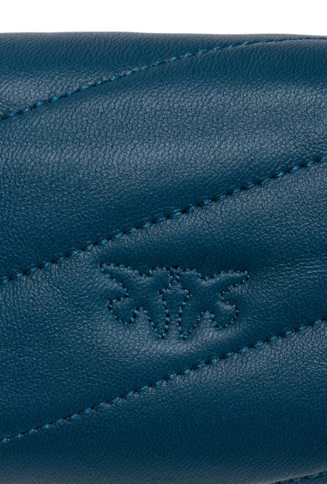 Microlove-Taschen | Pinko Blaugrün-Antikgold Micro Love Bag PuffZ4ZP1228