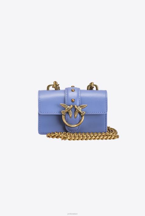 Microlove-Taschen | Pinko Lavendel-Antikgold Micro-Love-Bag-Symbol einfachZ4ZP1211