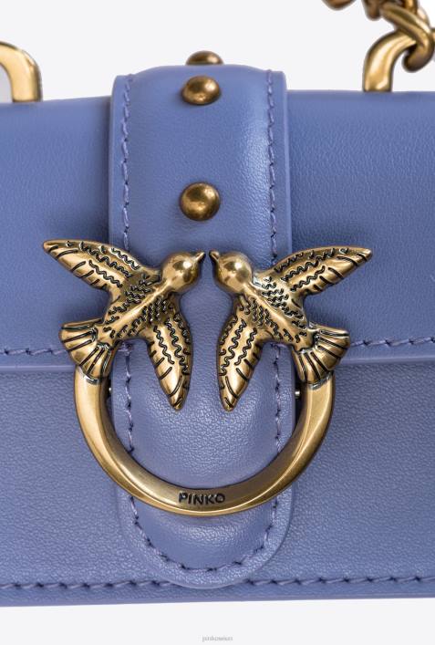 Microlove-Taschen | Pinko Lavendel-Antikgold Micro-Love-Bag-Symbol einfachZ4ZP1211