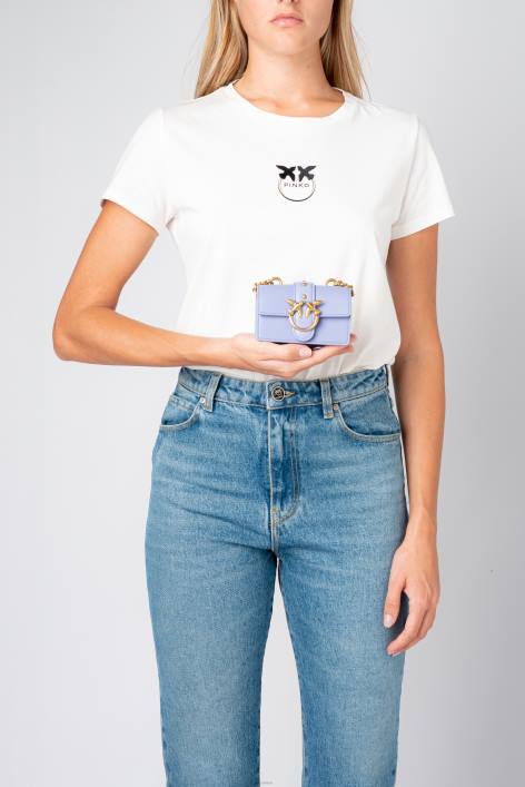 Microlove-Taschen | Pinko Lavendel-Antikgold Micro-Love-Bag-Symbol einfachZ4ZP1211