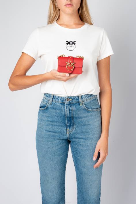 Microlove-Taschen | Pinko Rubinrot-Antikgold Micro-Love-Bag-Symbol einfachZ4ZP1214