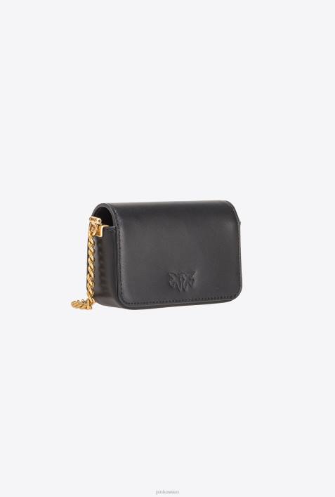 Microlove-Taschen | Pinko Schwarz-Antikgold Micro Love Bag einfach klickenZ4ZP1222