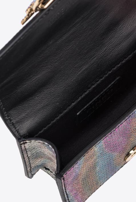 Microlove-Taschen | Pinko mehrfarbig-glänzendes Gold Galleria Multicolour Reptile Micro Love Bag OneZ4ZP1256