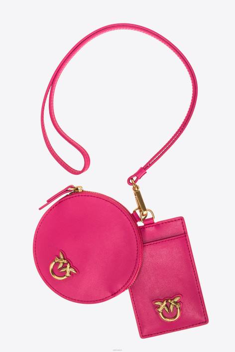Microlove-Taschen | Pinko rosa-antikgold Brustbeutel aus LederZ4ZP1257