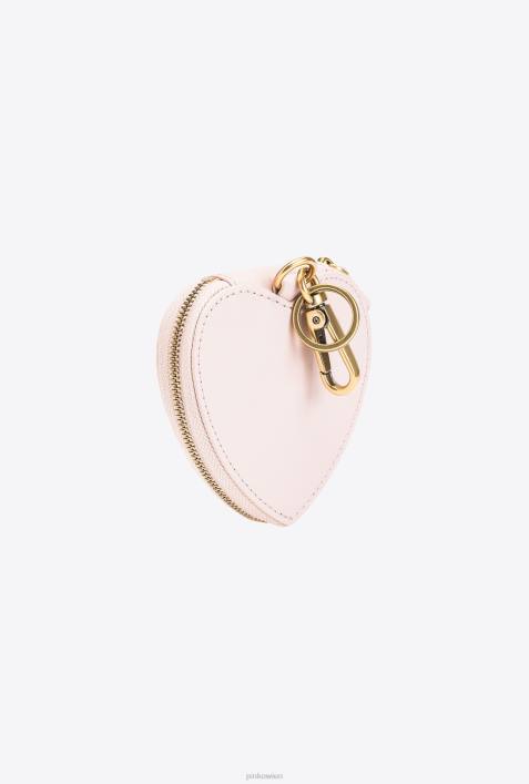 Microlove-Taschen | Pinko staubiges Rosa-Antikgold Herzförmiger Anhänger mit SpiegelZ4ZP1248