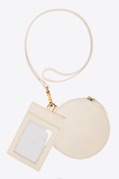 Microlove-Taschen | Pinko weiß-antikgold Brustbeutel aus LederZ4ZP1259