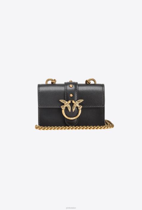 Microlove-Taschen | Pinko weiß-antikgold Micro Love Bag One einfachZ4ZP1205