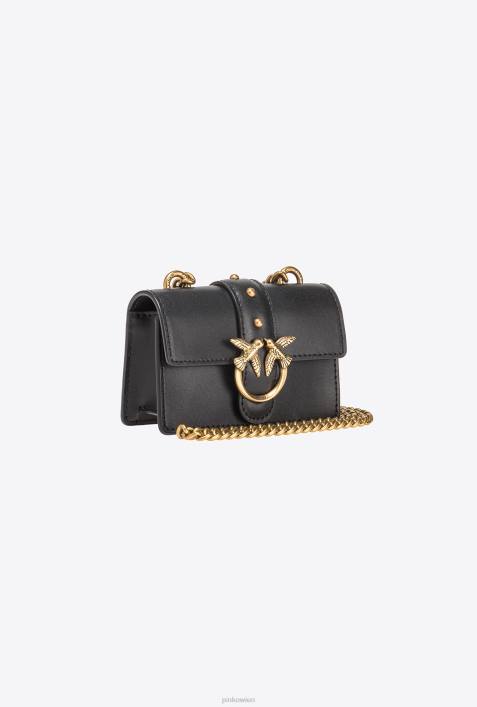 Microlove-Taschen | Pinko weiß-antikgold Micro Love Bag One einfachZ4ZP1205