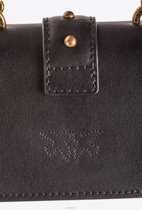 Microlove-Taschen | Pinko weiß-antikgold Micro Love Bag One einfachZ4ZP1205