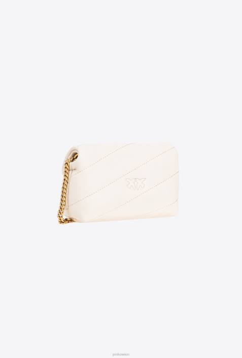 Microlove-Taschen | Pinko weiß-antikgold Micro Love Bag PuffZ4ZP1230